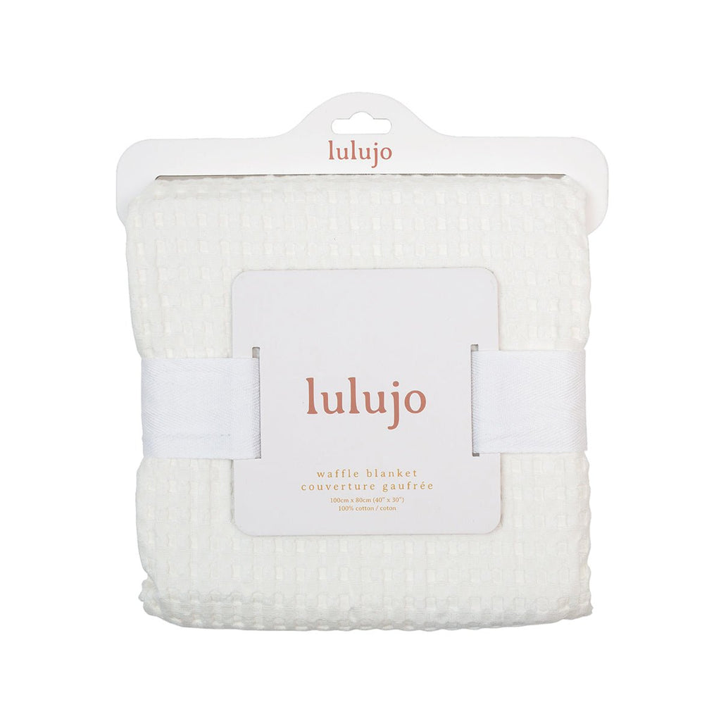 Lulujo - Waffle Blanket - Cream Vanilla - Baby&More