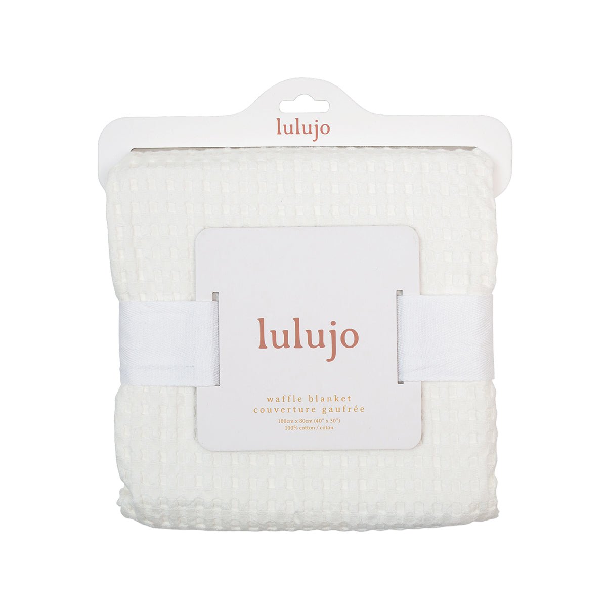 Lulujo - Waffle Blanket - Cream Vanilla - Baby&More