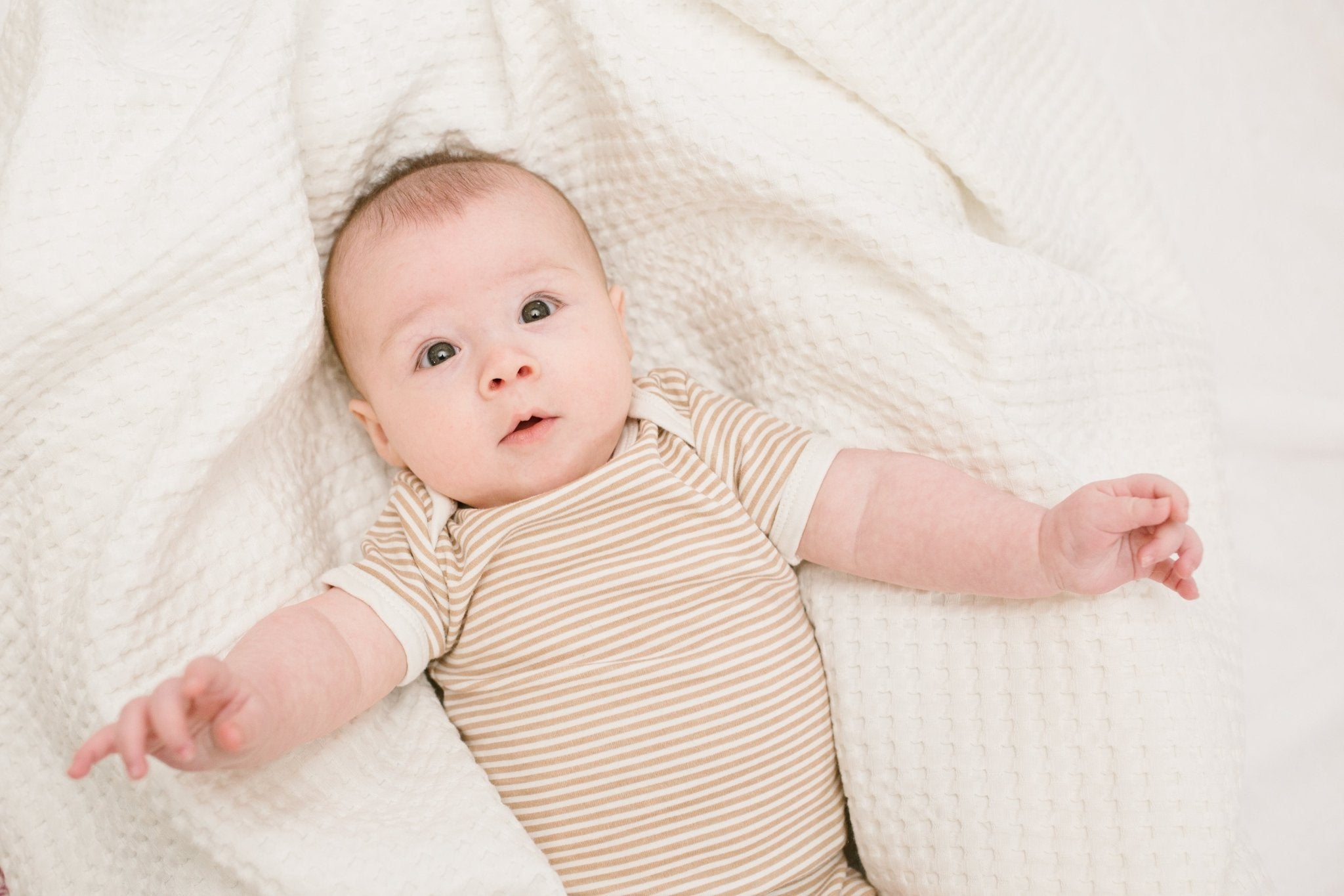 Lulujo - Waffle Blanket - Cream Vanilla - Baby&More