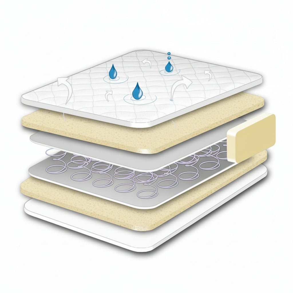 Luxury Air Flow Spring Interior Cot Bed Mattress - 140 x 70 cm - Baby&More