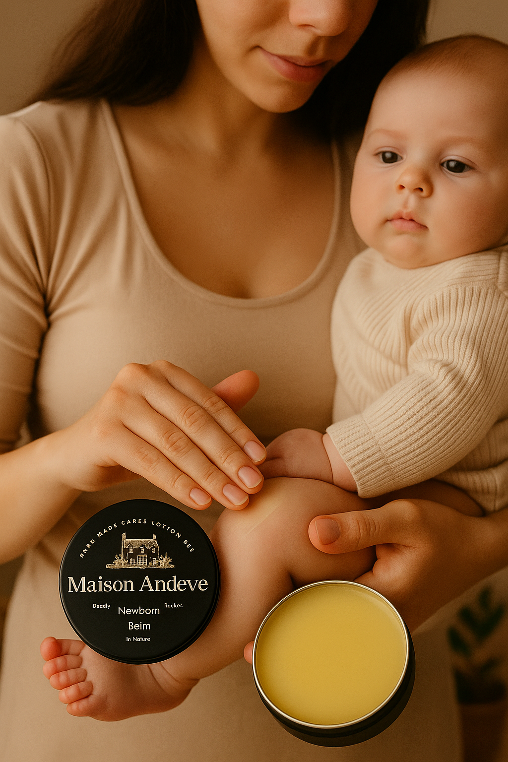 Maison Andeve - Newborn Balm 100ml – Scent-Free Natural Baby Skin Care