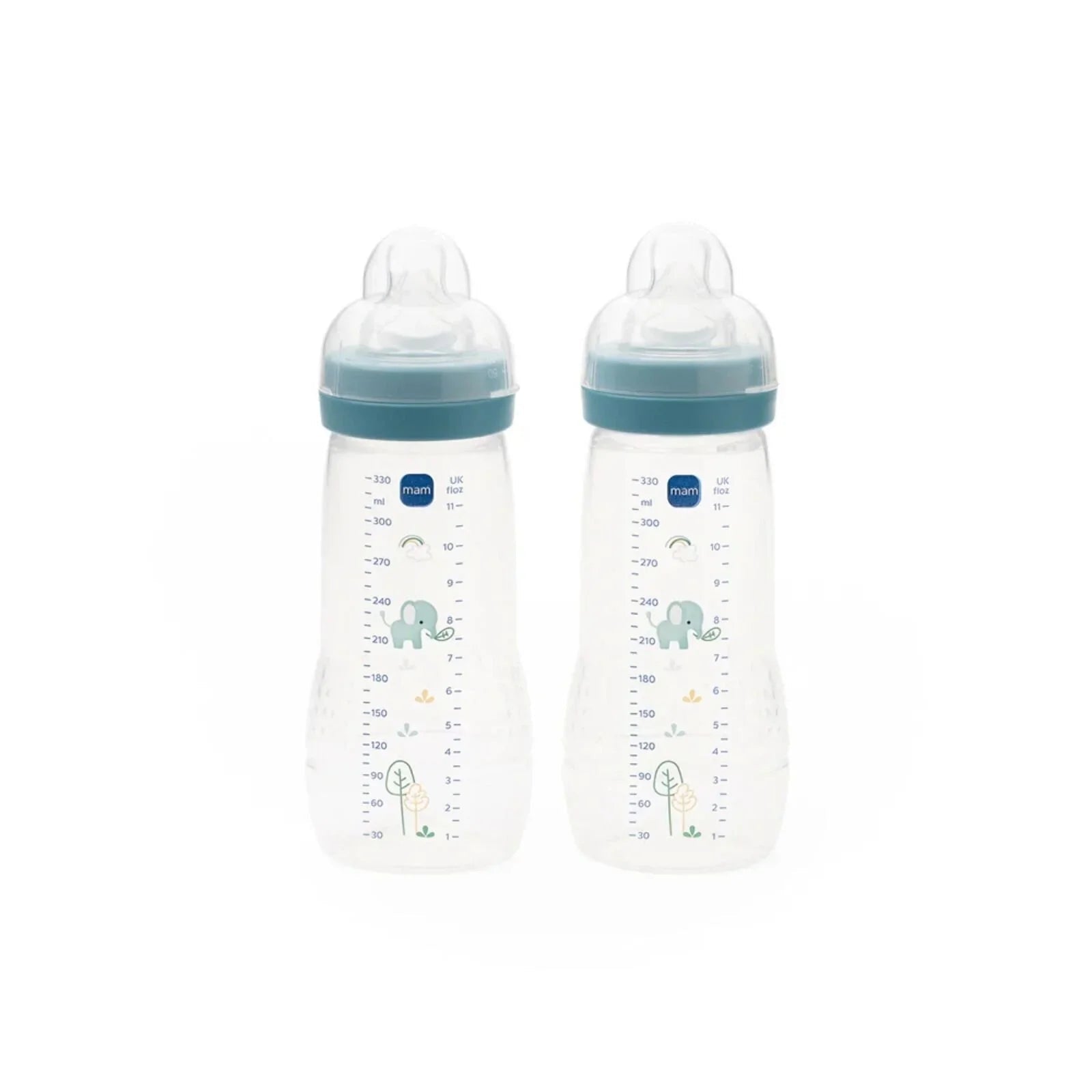 MAM Easy Active Bottle - 330ml - Pack of 2 - Blue - Baby&More