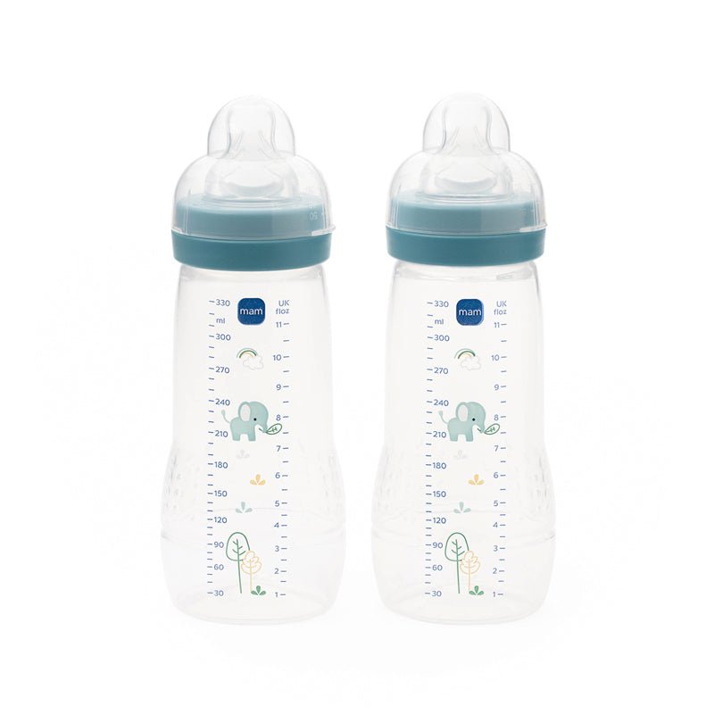 MAM Easy Active Bottle - Blue - 330ml - 2 Pack - Baby&More