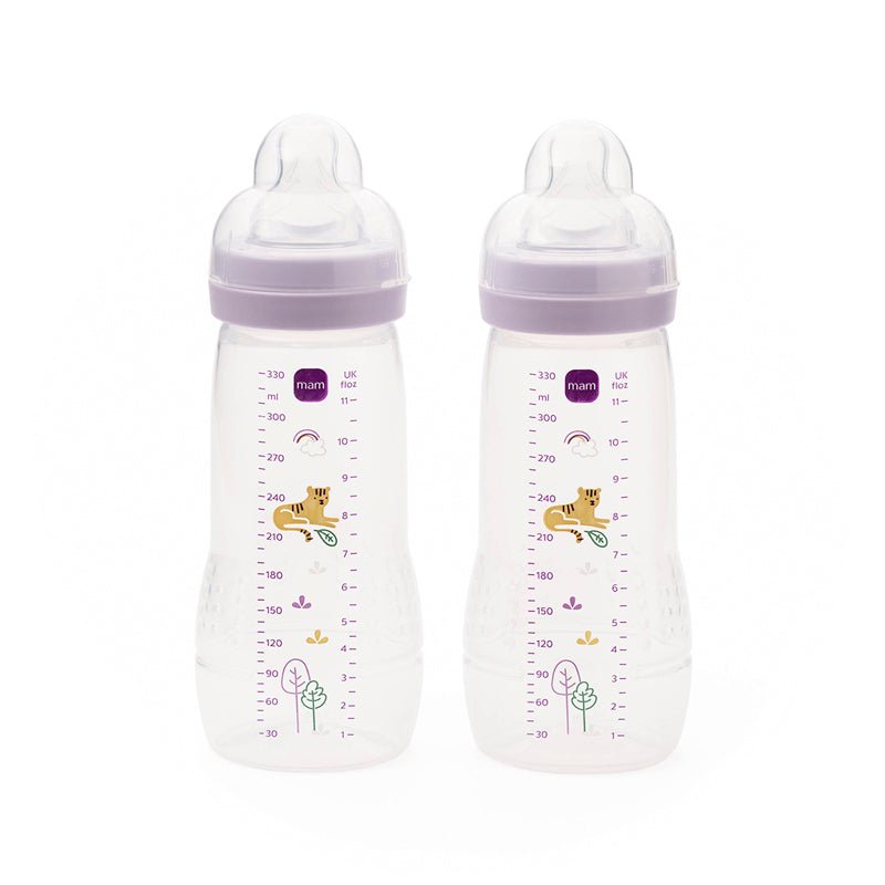 MAM Easy Active Bottle Pink - 330ml - 2 Pack - Baby&More