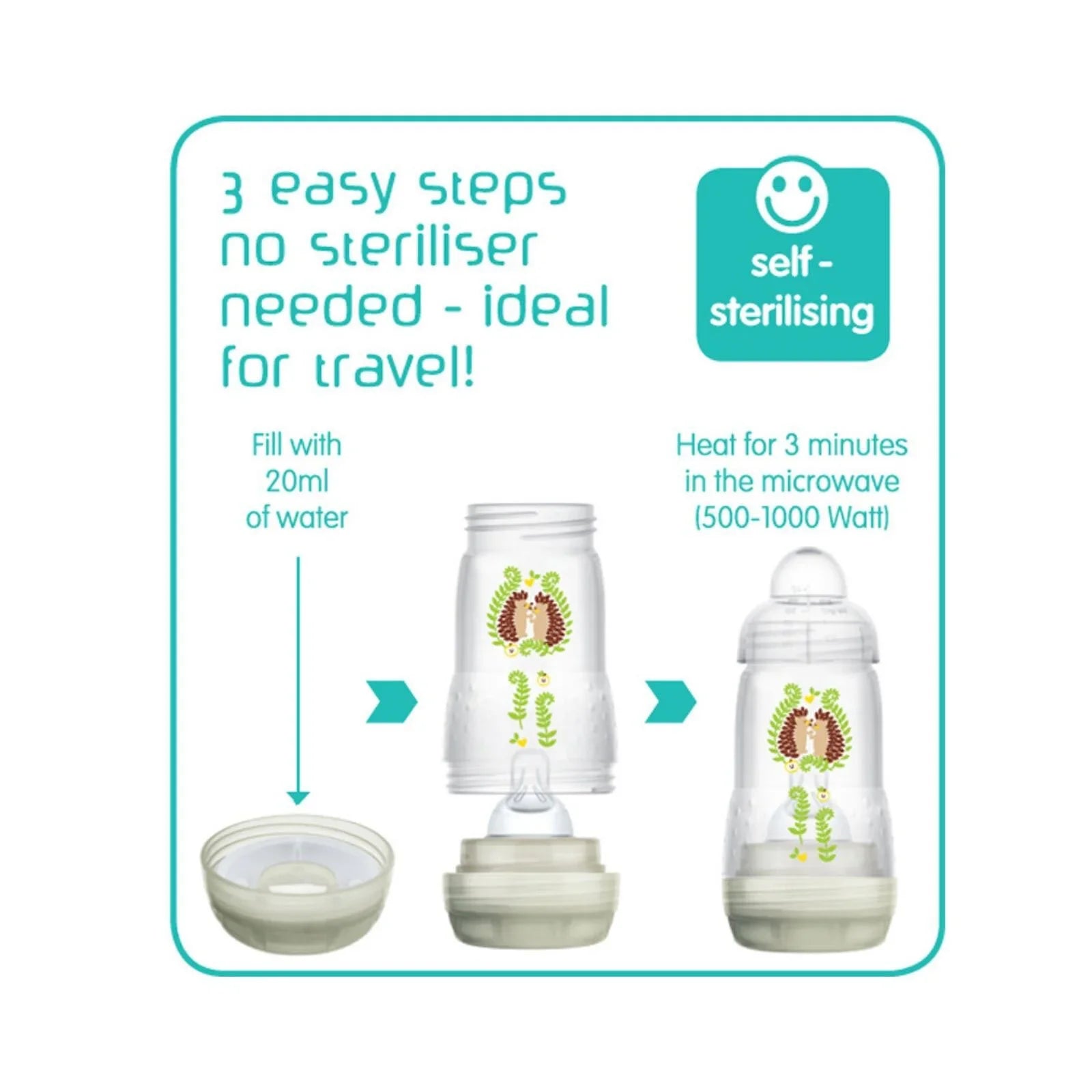 MAM Easy Start Anti - Colic Bottle 160ml - Pack of 3 - Baby&More