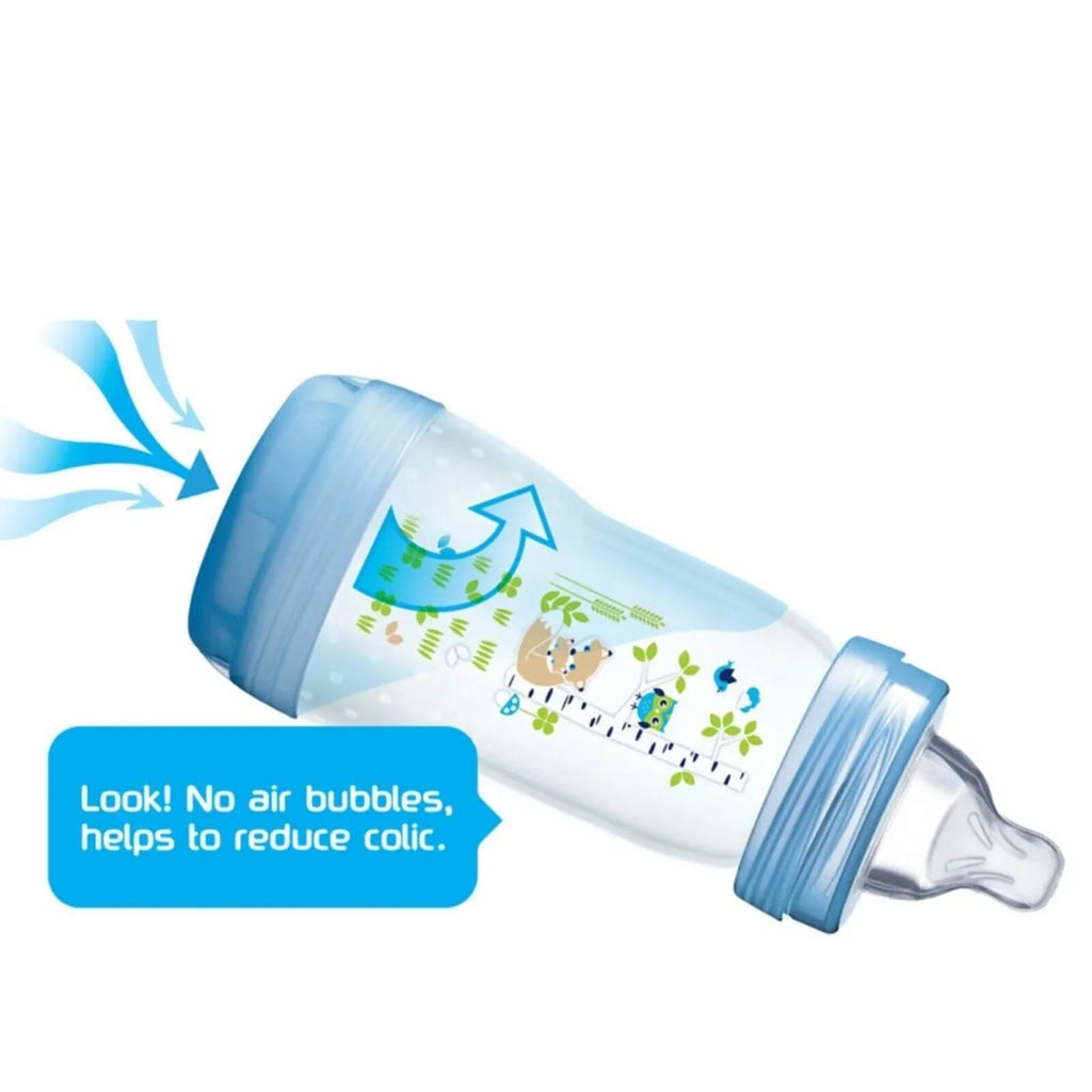 MAM Easy Start Anti - Colic Bottle - 160ml - Pack of 3 - Blue - Baby&More