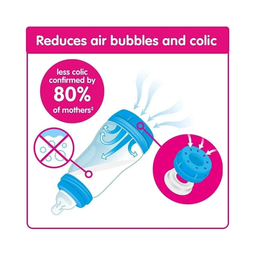 MAM Easy Start Anti - Colic Bottle - 260ml - Pack of 3 - Blue - Baby&More