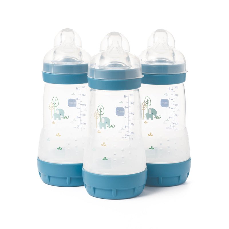 MAM Easy Start Anti-Colic Bottle - Blue - 260ml - 3 Pack - Baby&More