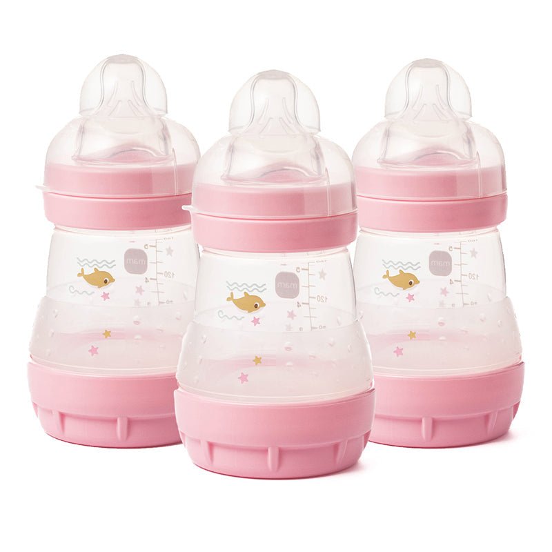 MAM Easy Start Anti-Colic Bottle - Pink - 160ml - 3 Pack - Baby&More