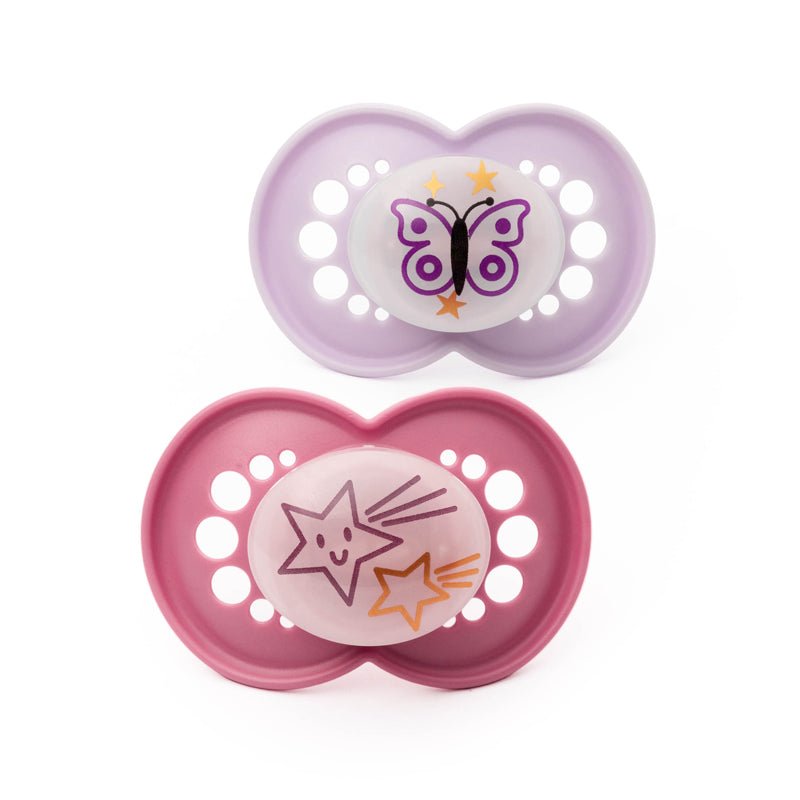 MAM Night Soother Pink - 6-18m - 2 Pack - Baby&More