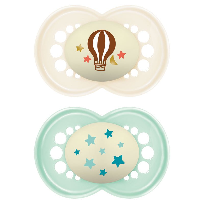 MAM Night Soother Unisex Astro - 18-36m - 2 Pack - Baby&More