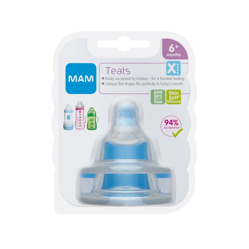 MAM SkinSoft Silicone Teat - X Cut - 2 Pack - Baby&More