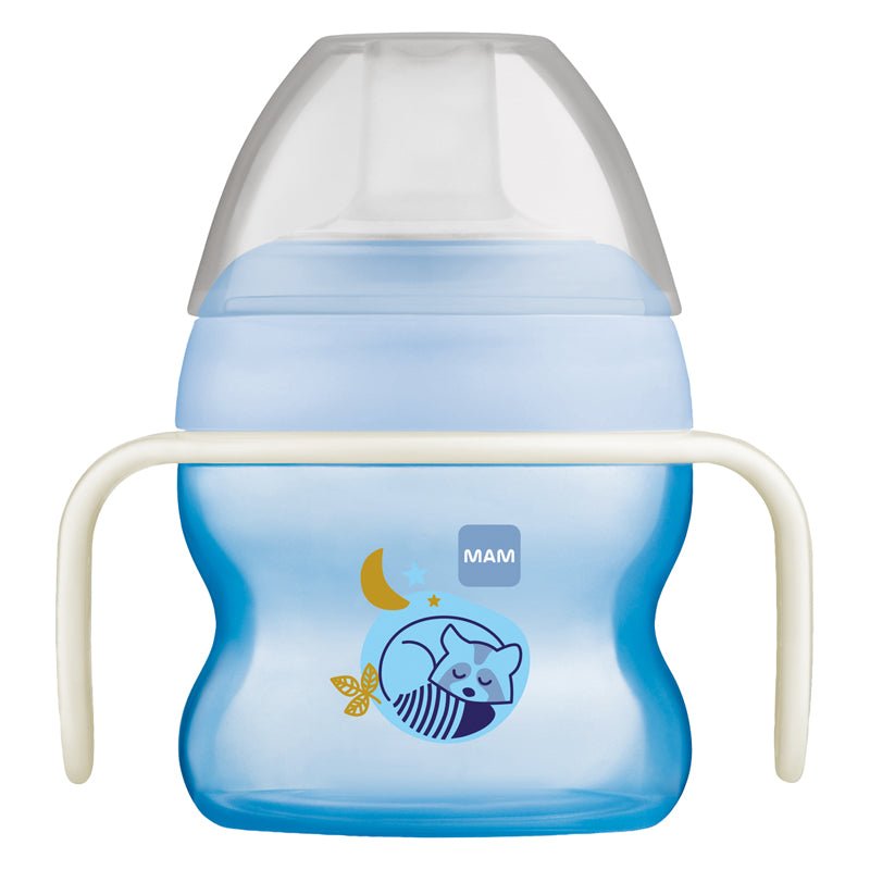 MAM Starter Cup & Glow with Handles - Blue - 150ml - Baby&More