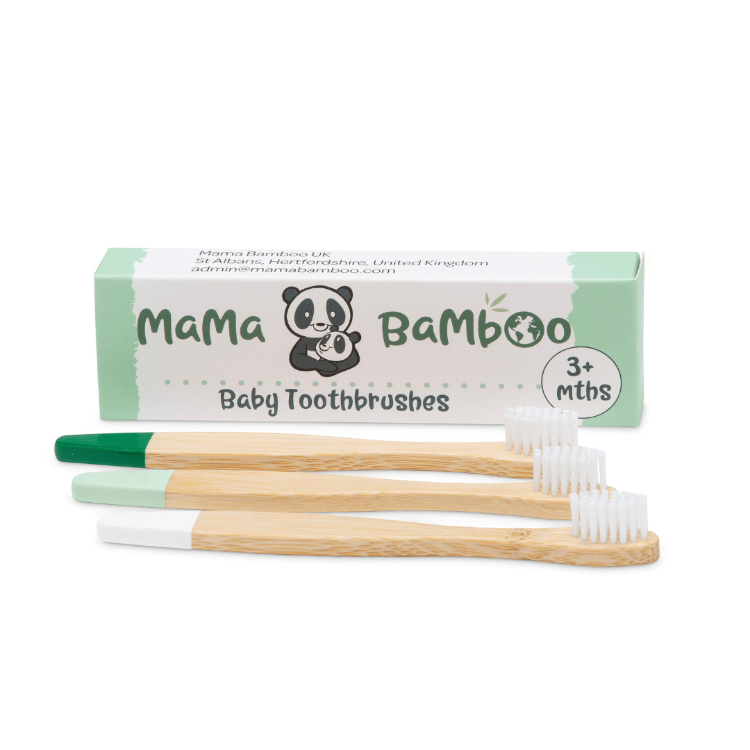 Mama Bamboo Baby Toothbrush - Pack of 3 - Baby&More