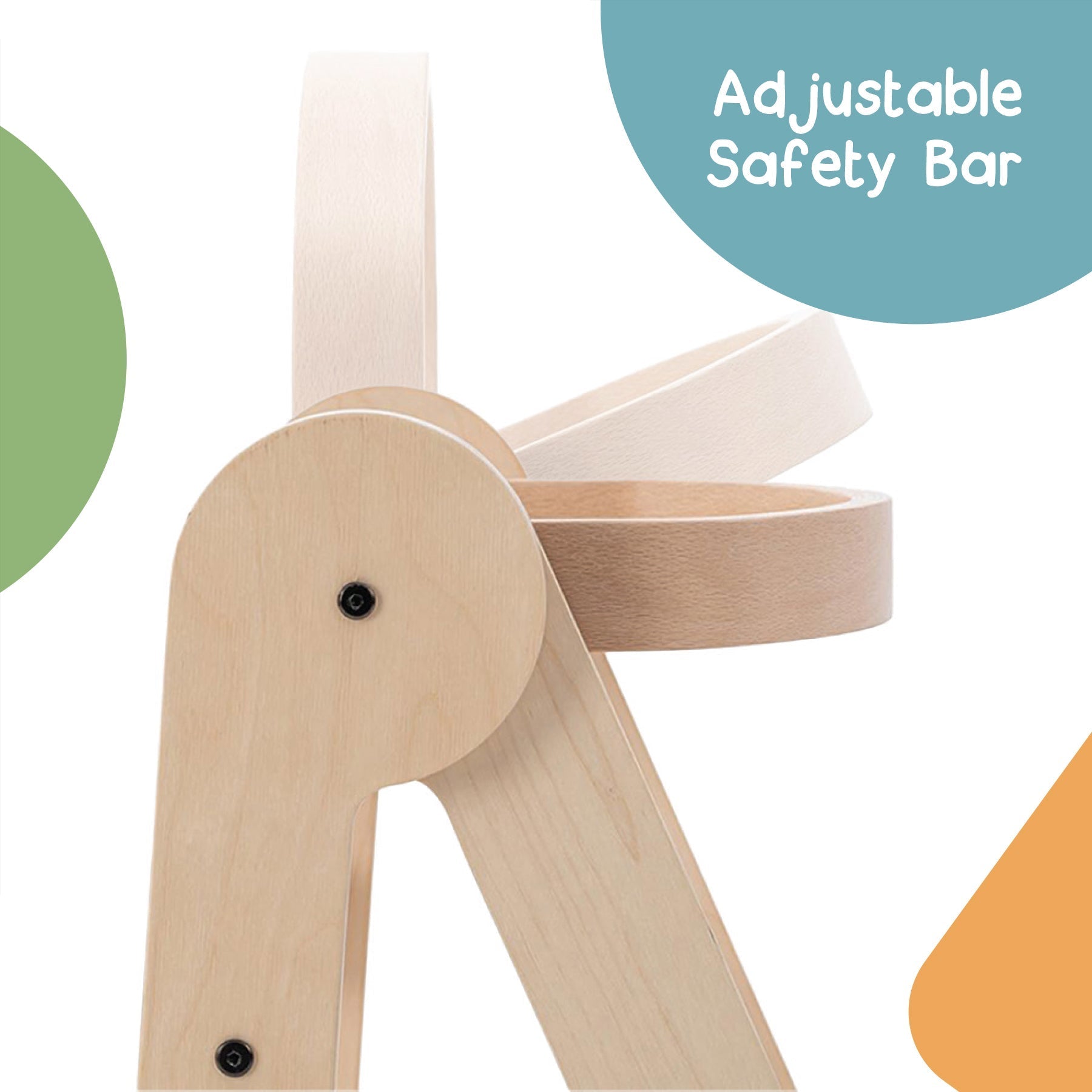 MamaToyz Folding Learning Tower - Natural Beech Wood Montessori Child Safety Platform - Baby&More