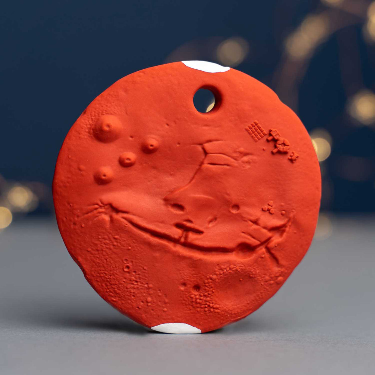 Natural Rubber Space Teether Baby Toy - Mars Biscuit® ‘The Red Planet’