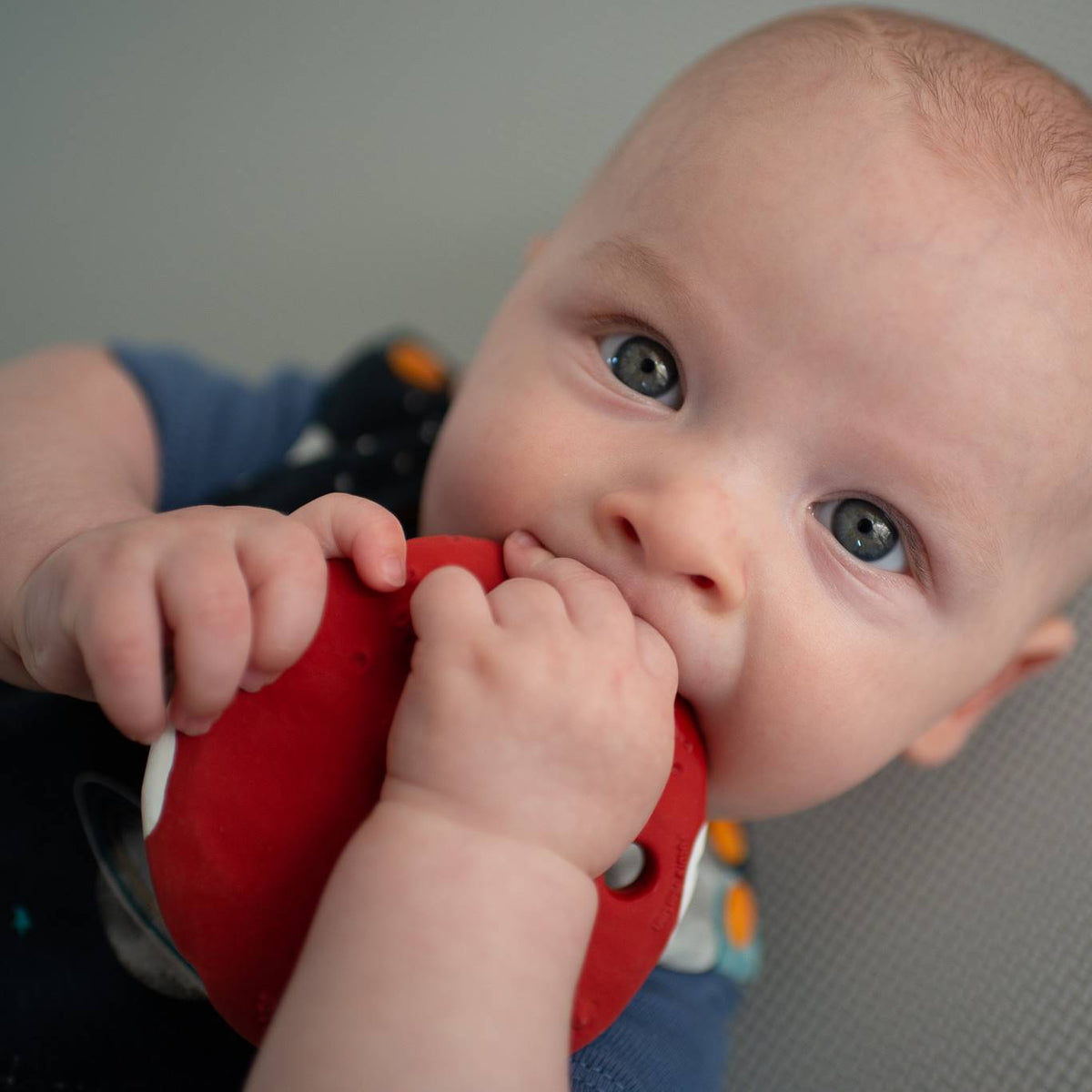 Natural Rubber Space Teether Baby Toy - Mars Biscuit® ‘The Red Planet’