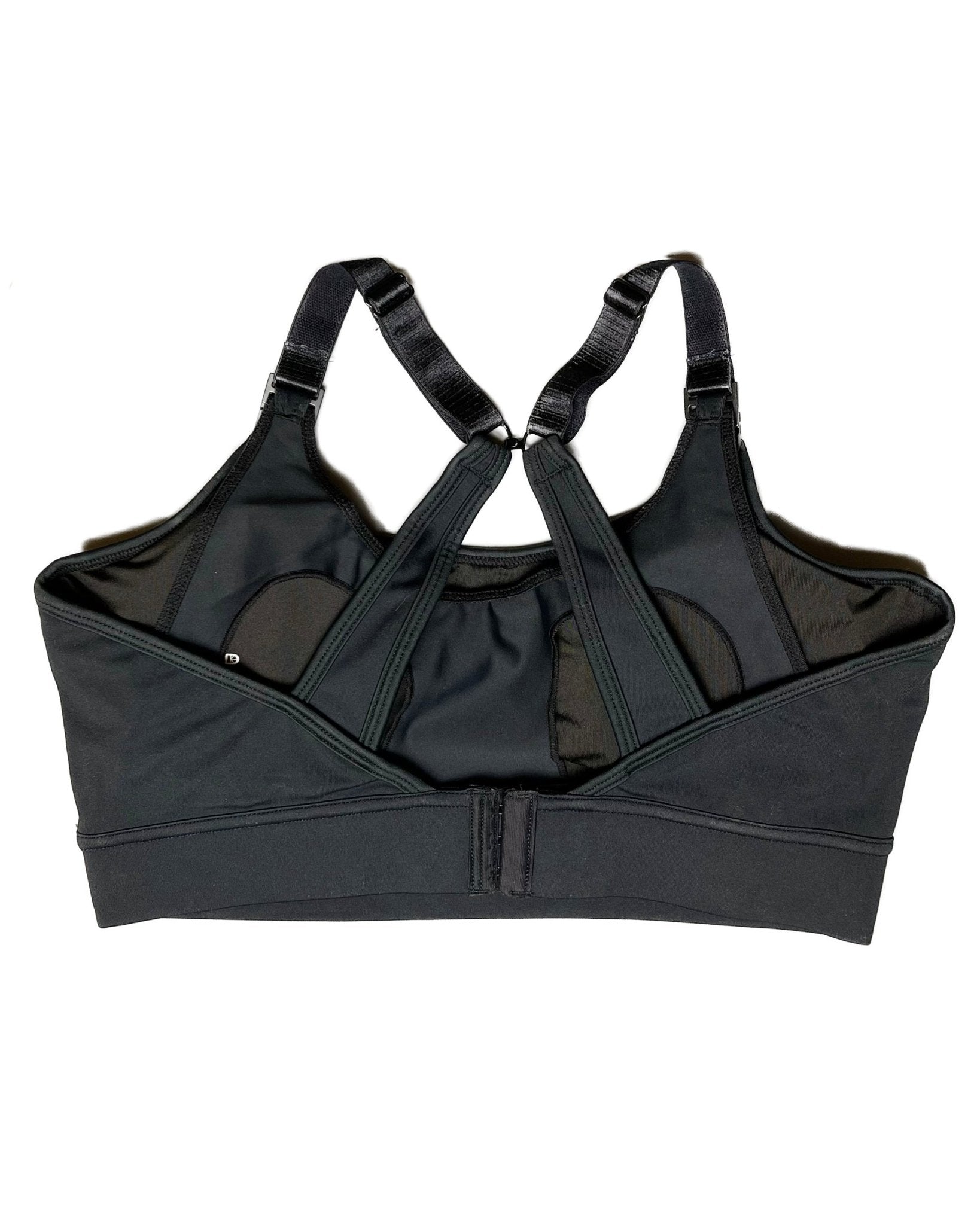Maternity & Nursing Sports Bra in B–G Cup - Black - Baby&More