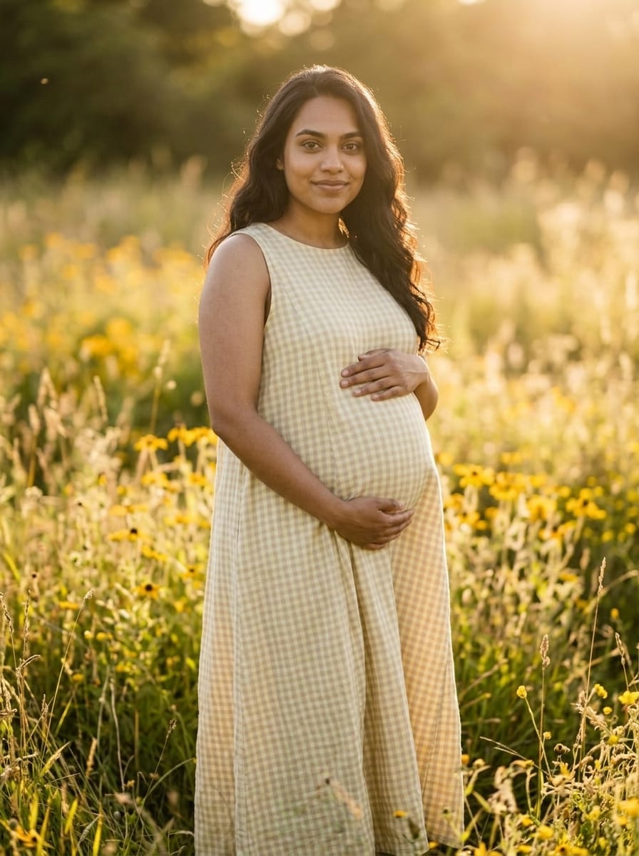 Journy Lucy Maternity / Breastfeeding Dress - Butter Yellow Check Tencel