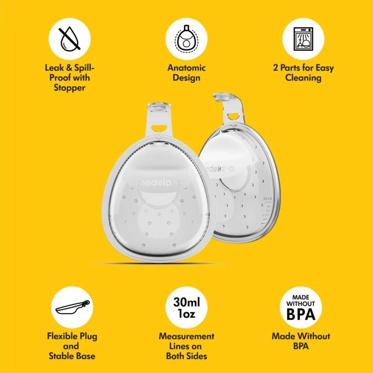 Medela InBra Breastmilk Collector - Pack of 2 - Baby&More