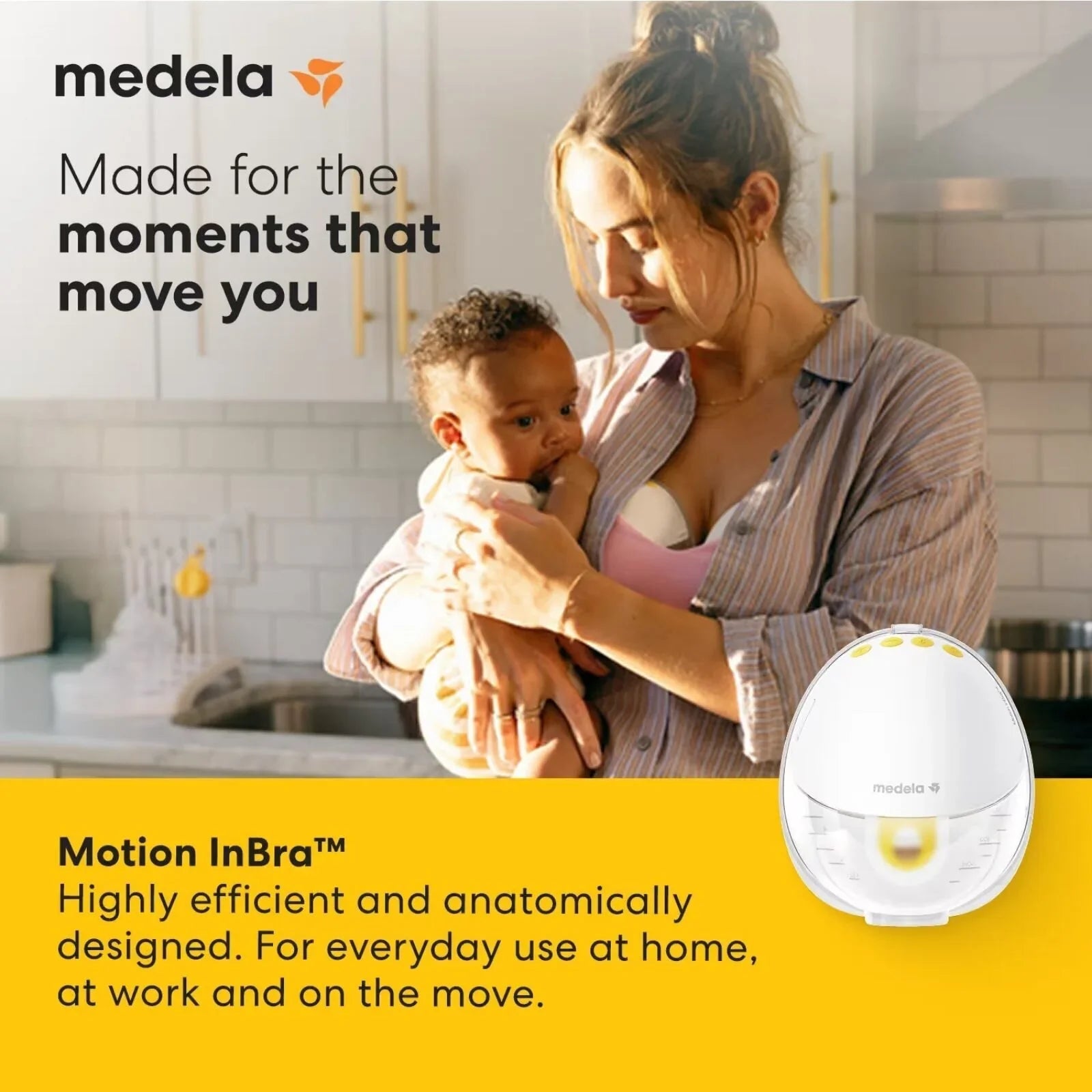 Medela Motion InBra Single Electric Wearable Breast Pump - Baby&More