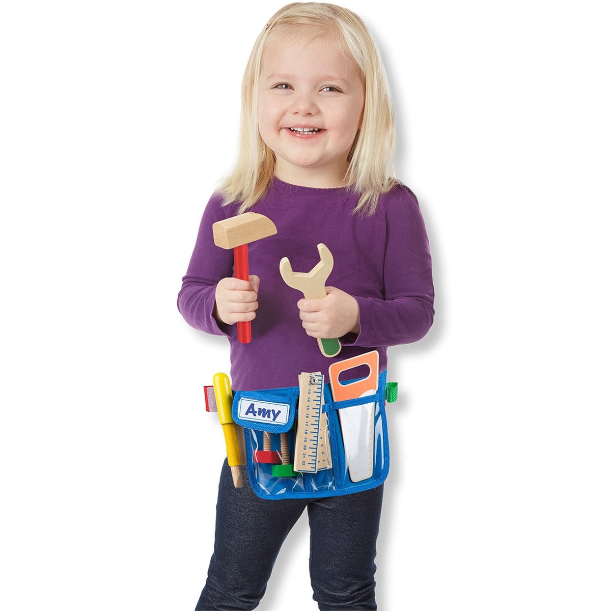 Melissa & Doug Deluxe Wooden Tool Belt Playset - Baby&More