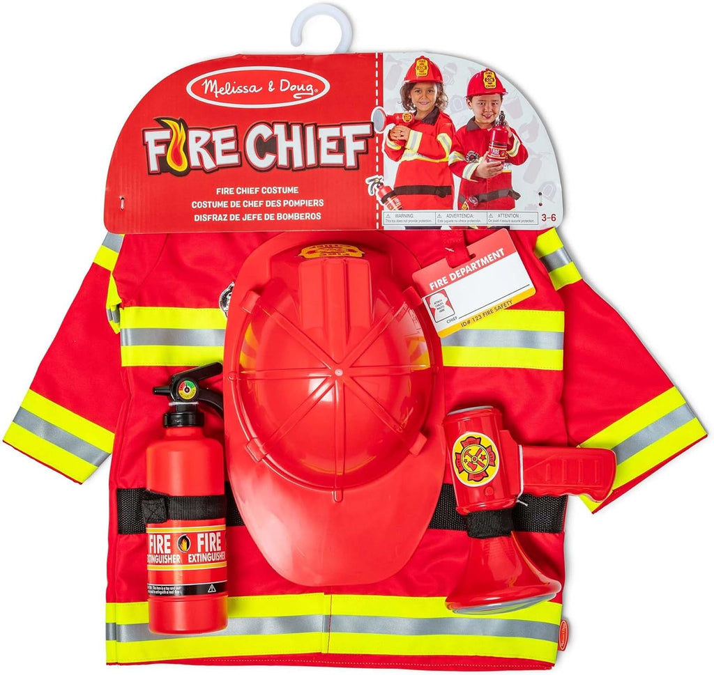 Melissa & Doug Fire Chief Dressing Up Outfit - Baby&More