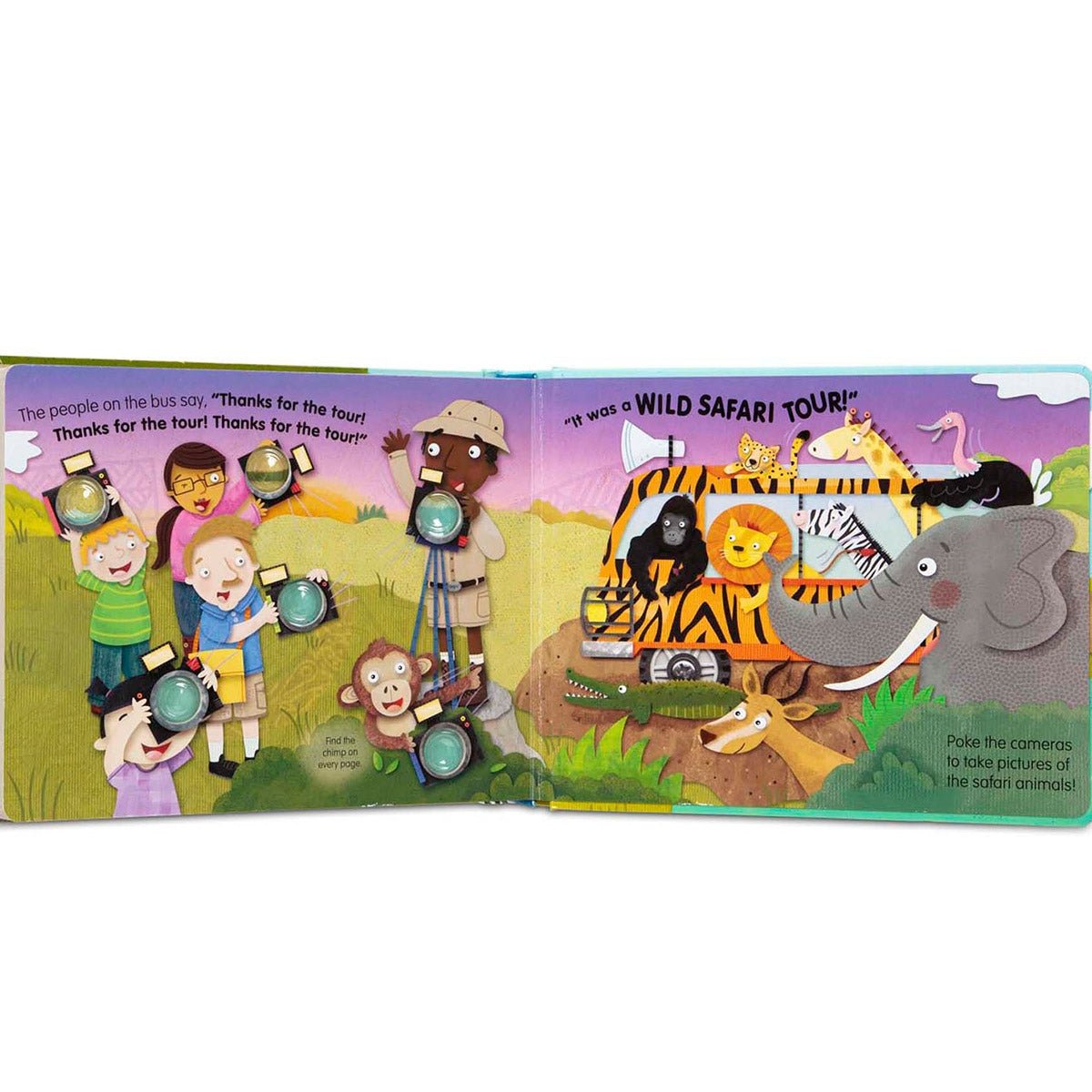 Melissa & Doug Poke - A - Dot Interactive Book, The Wheels on the Bus Wild Safari - Baby&More