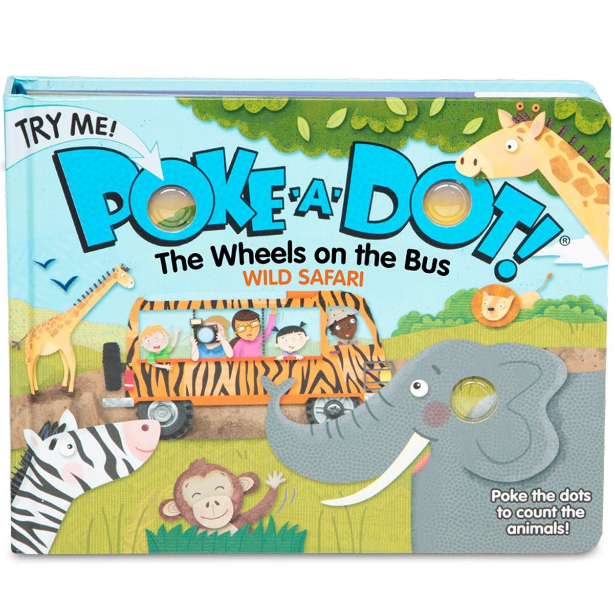 Melissa & Doug Poke - A - Dot Interactive Book, The Wheels on the Bus Wild Safari - Baby&More