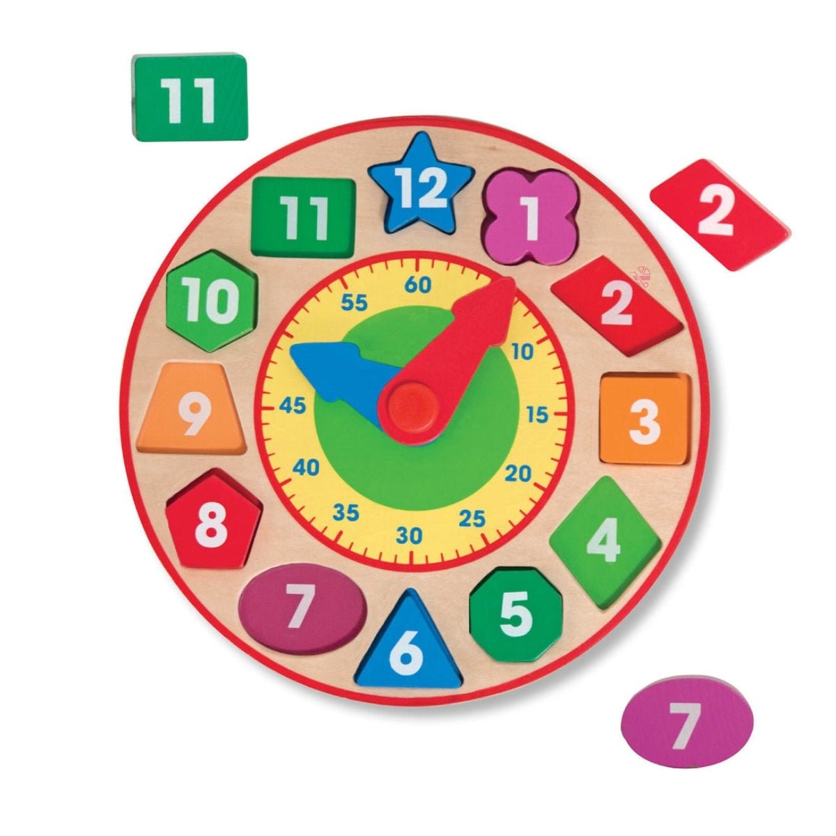Melissa & Doug Shape Sorting Educational Clock - Baby&More
