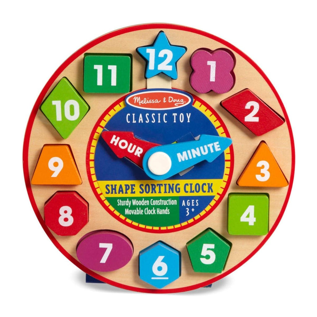 Melissa & Doug Shape Sorting Educational Clock - Baby&More
