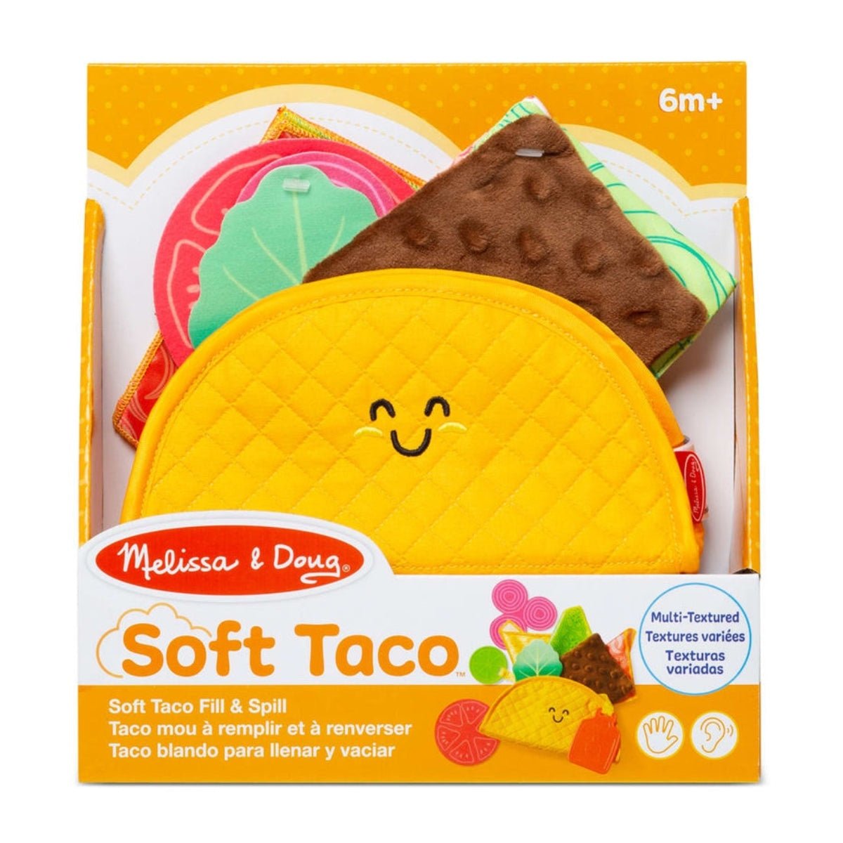Melissa & Doug Touch & Feel Taco Soft Toy - Baby&More