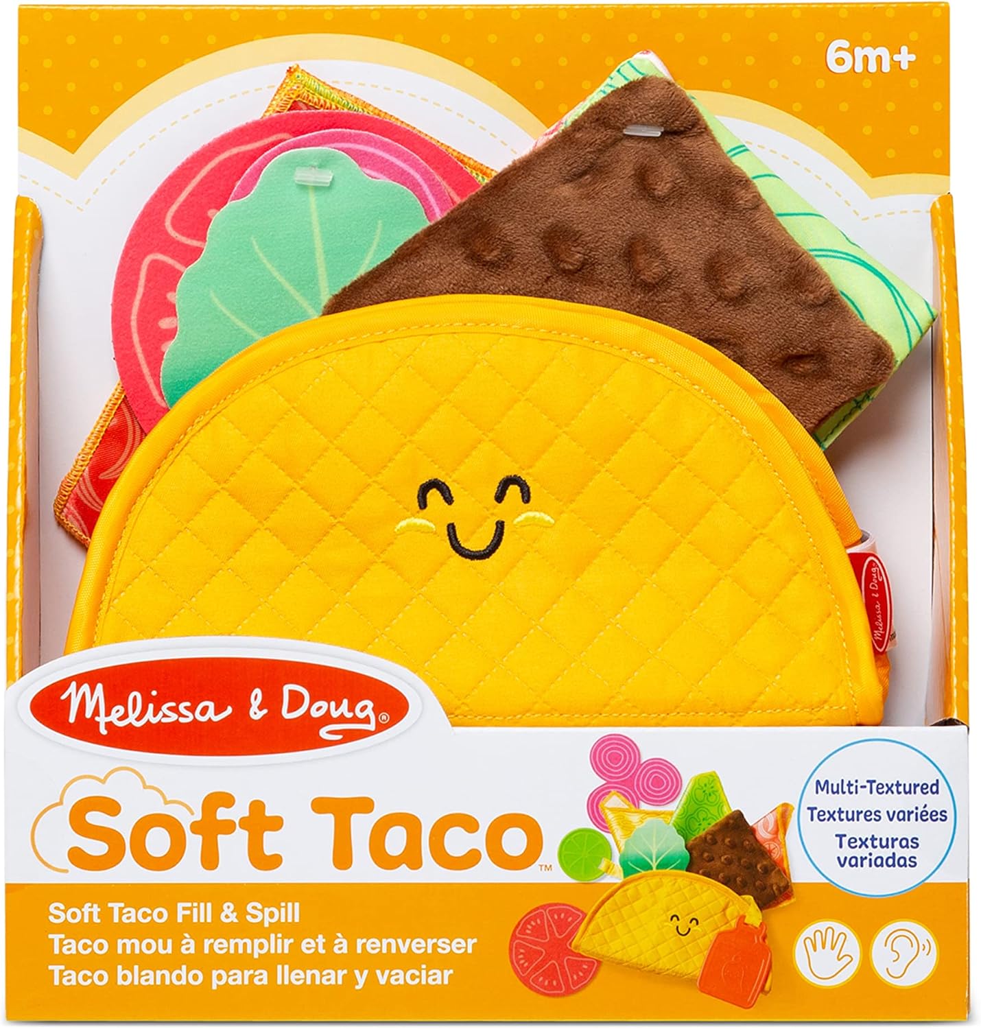 Melissa & Doug Touch & Feel Taco Soft Toy - Baby&More