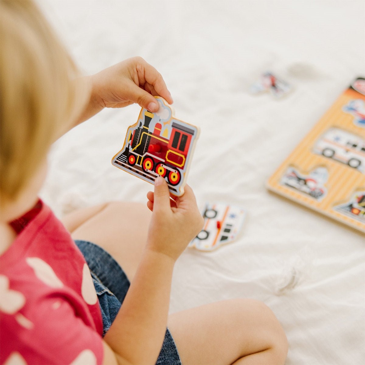 Melissa & Doug Vehicles Sound Peg Puzzle - Baby&More