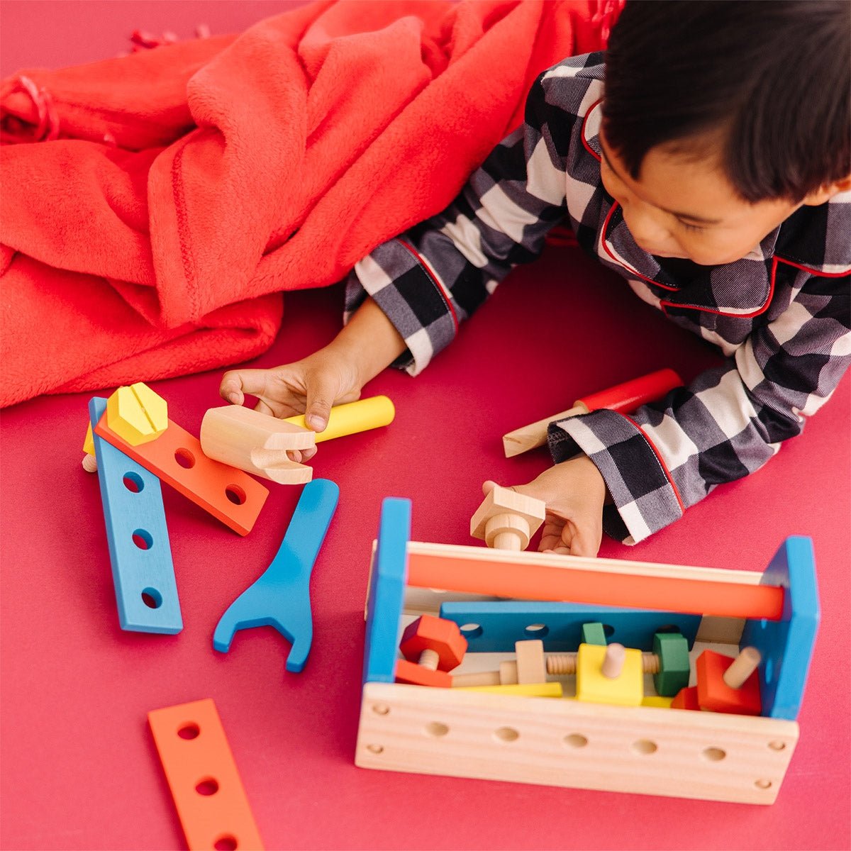 Melissa & Doug Wooden Take - Along Tool Kit Playset - Baby&More