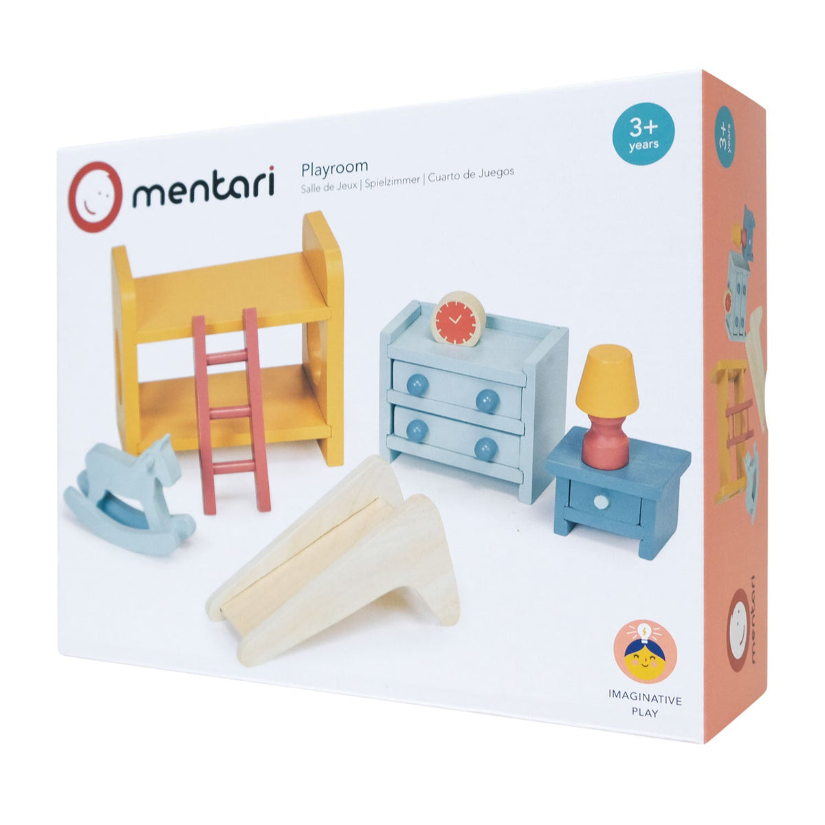 Mentari Wooden Dolls House Furniture Set - Playroom - Baby&More