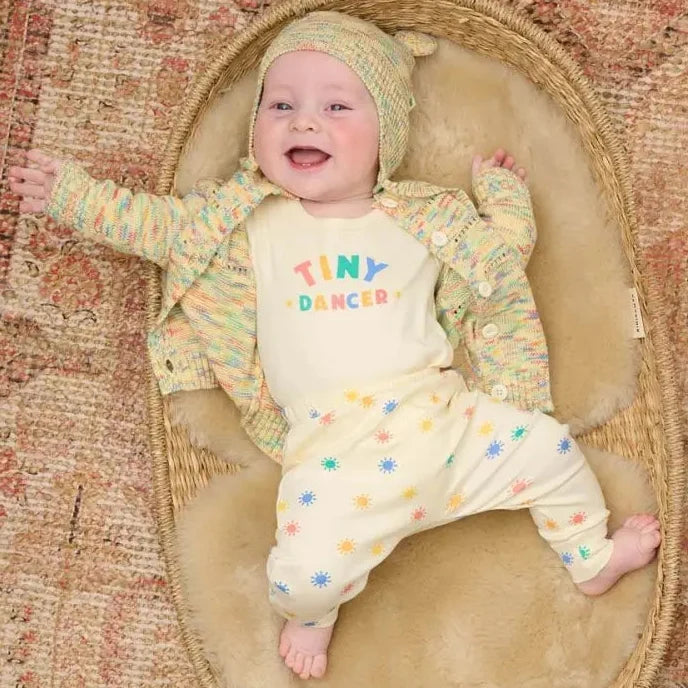 The bonniemob Space-Dye Organic Cotton Baby & Kids Cardigan- Meteor