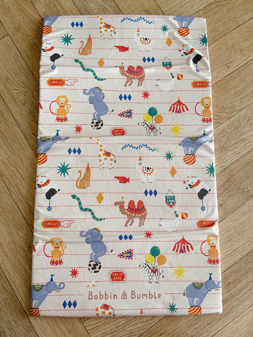 Bobbin and Bumble Travel Changing Mat - Circus