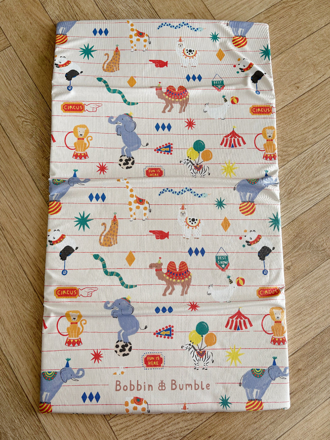 Bobbin and Bumble Travel Changing Mat - Circus
