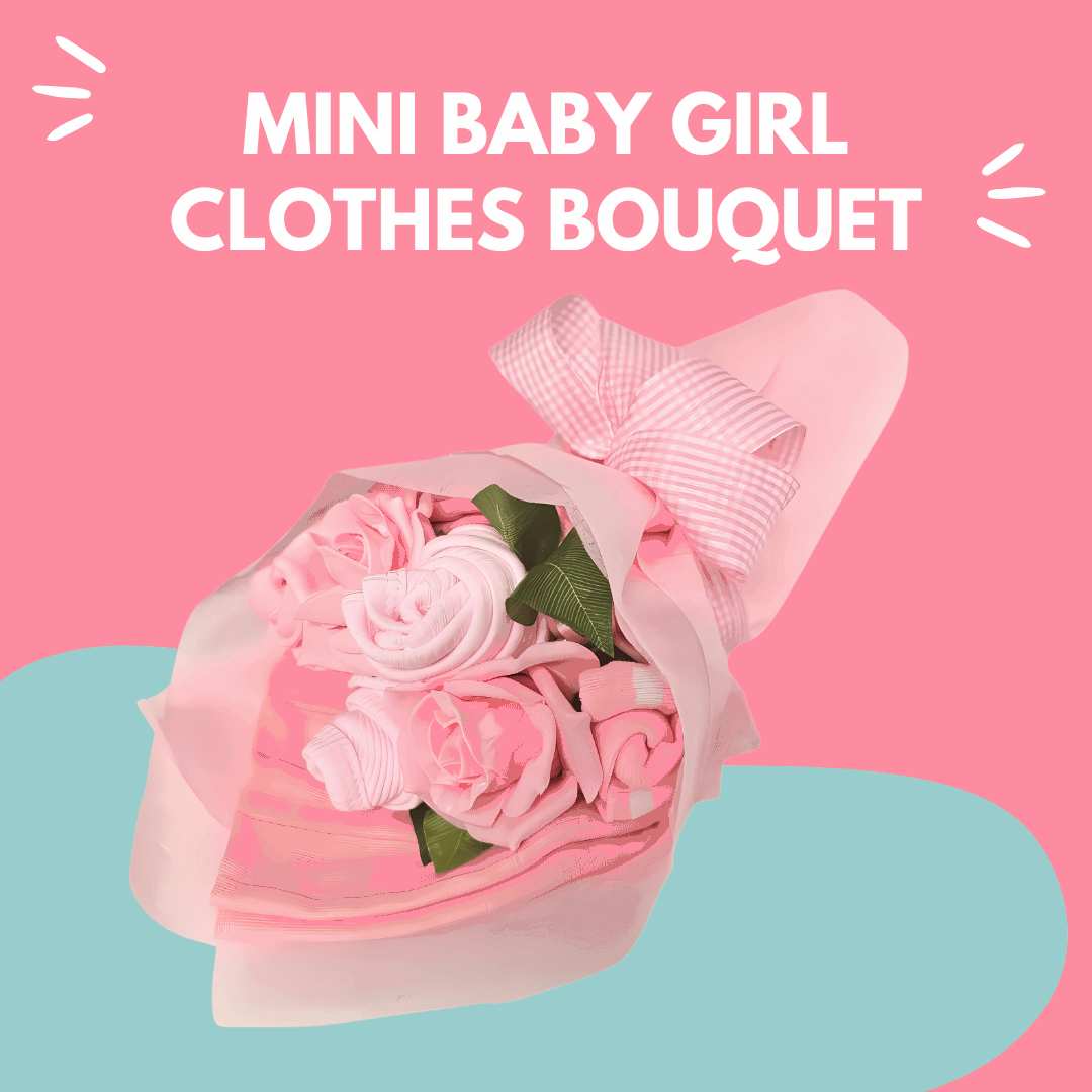 Say It Baby - Mini Baby Girl Clothes Bouquet Gift