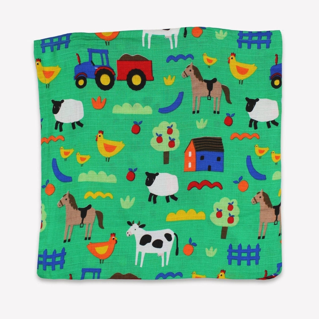 Organic Hillside Print Muslin 2 Pack