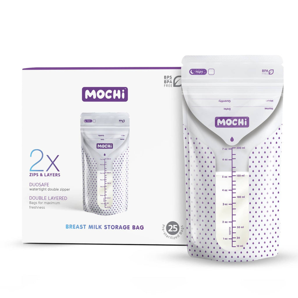 MOCHi Breast Milk Storage Bags - Double Layered, BPA Free