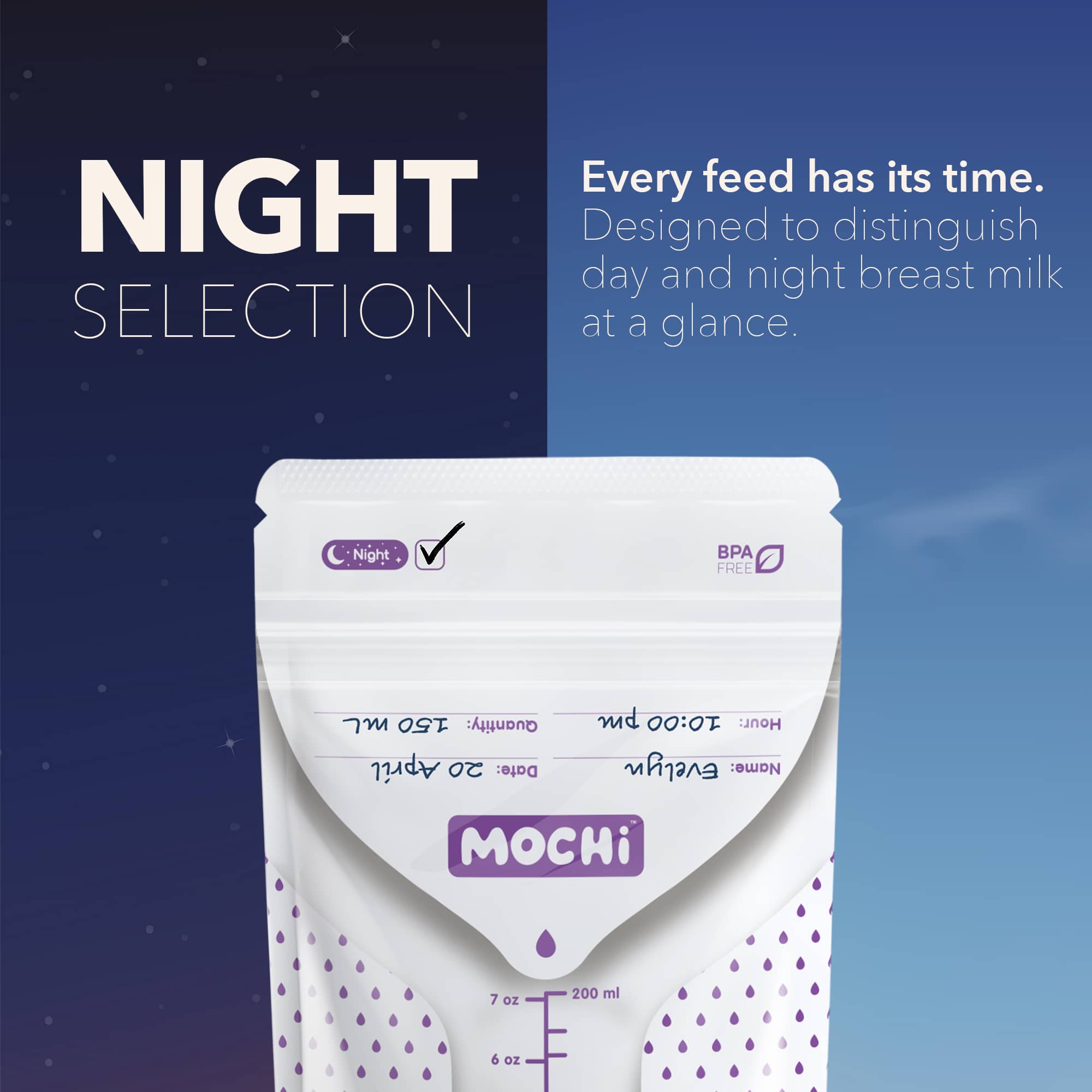 MOCHi Breast Milk Storage Bags - Double Layered, BPA Free - Baby&More