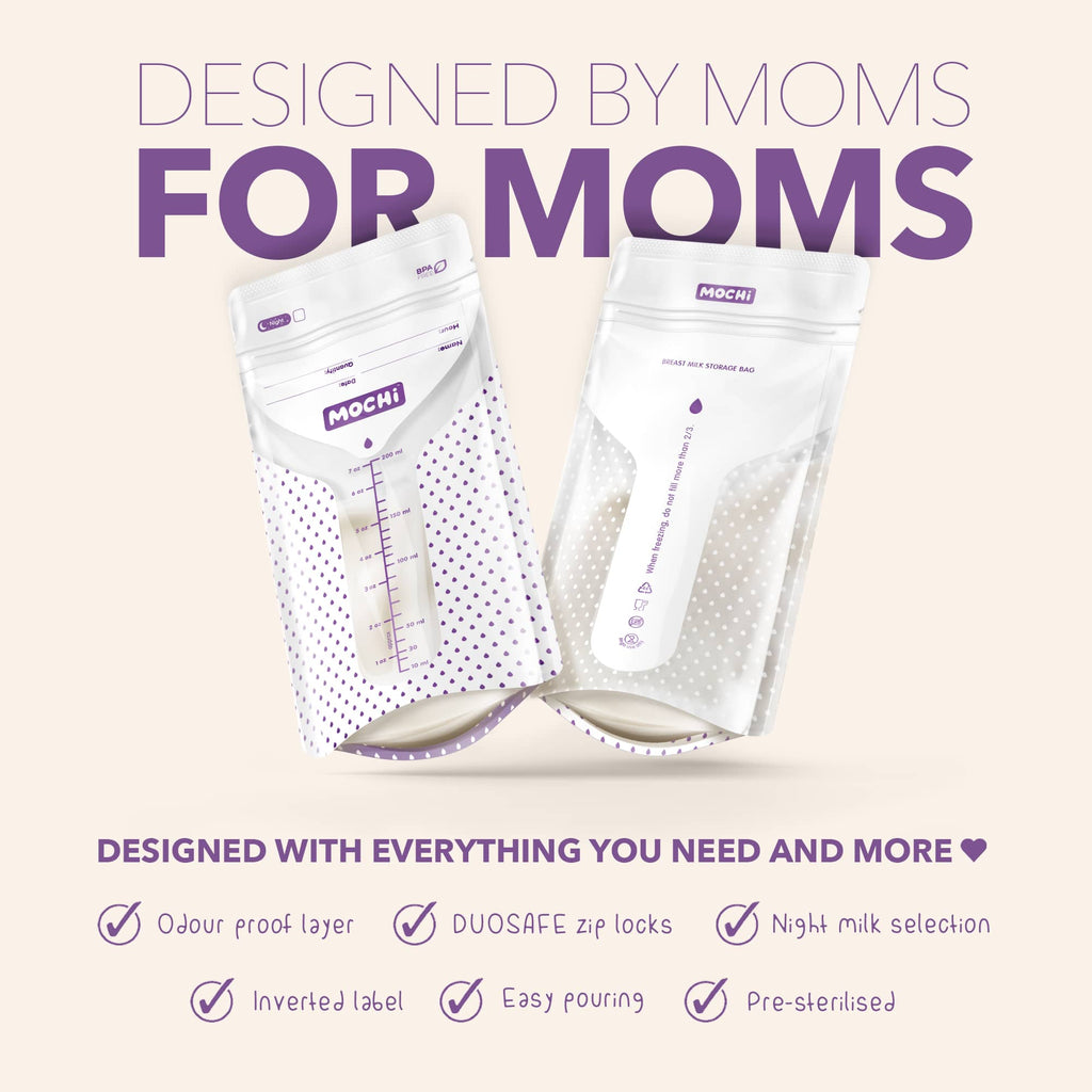 MOCHi Breast Milk Storage Bags - Double Layered, BPA Free - Baby&More