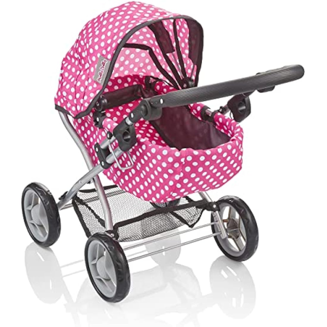 Molly Dolly My First Dolls Pram - Pink Spot - Baby&More