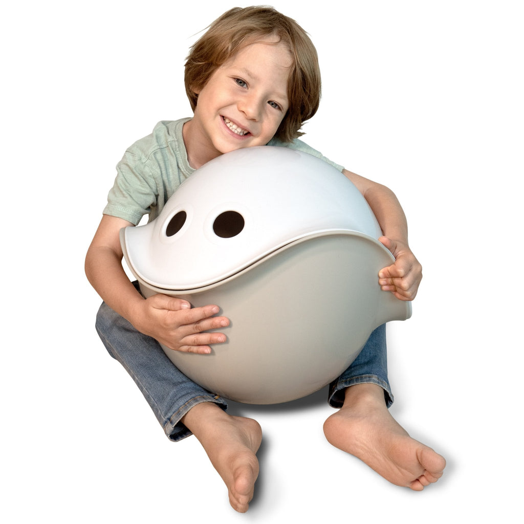 MOLUK Bilibo - Beige - Rocking & Spinning Toy - Baby&More
