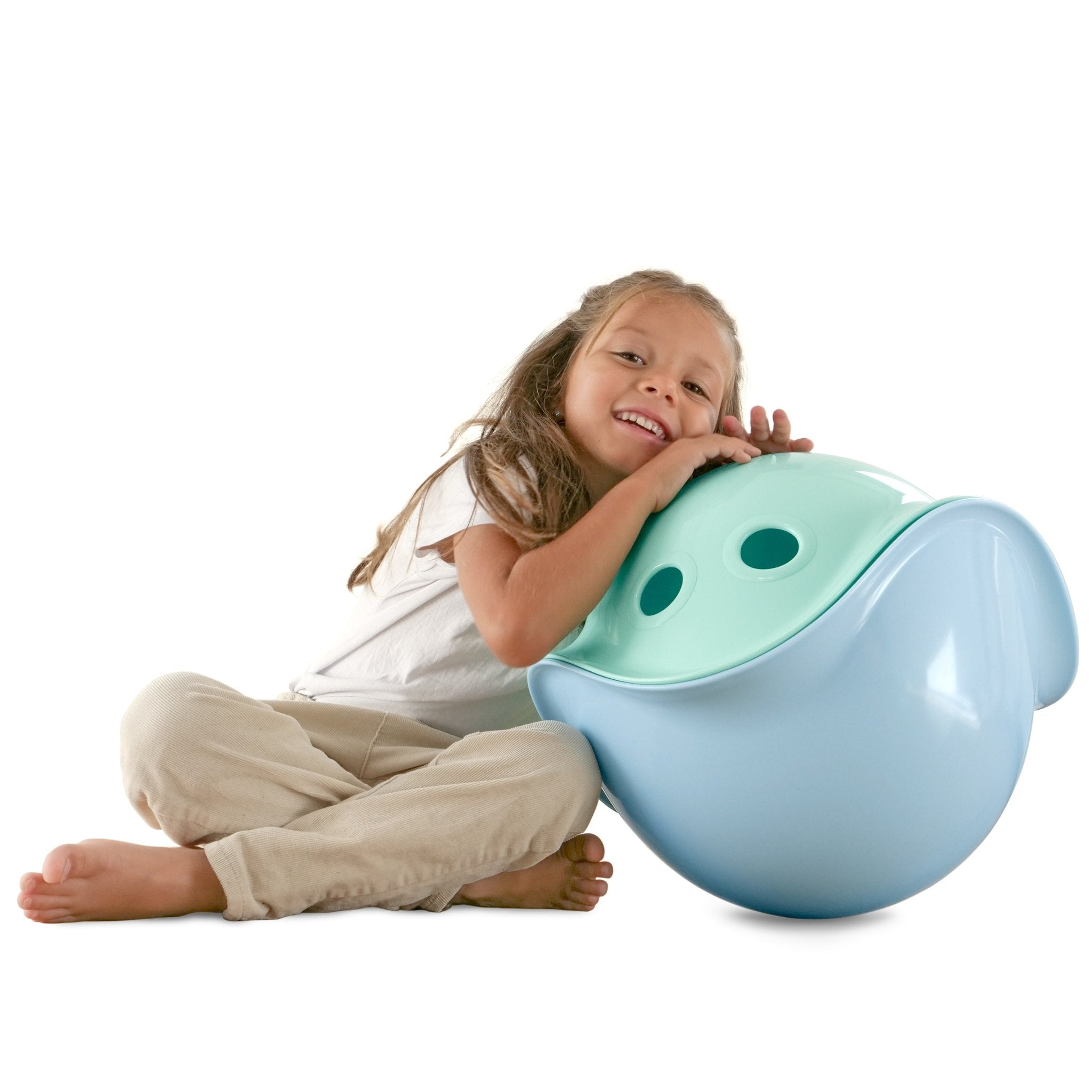 MOLUK Bilibo - Ice Blue - Rocking & Spinning Toy - Baby&More