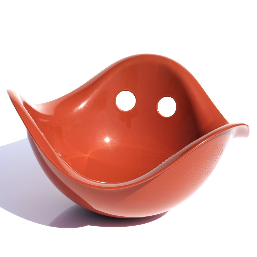 MOLUK Bilibo - Terracotta Red - Rocking & Spinning Toy - Baby&More