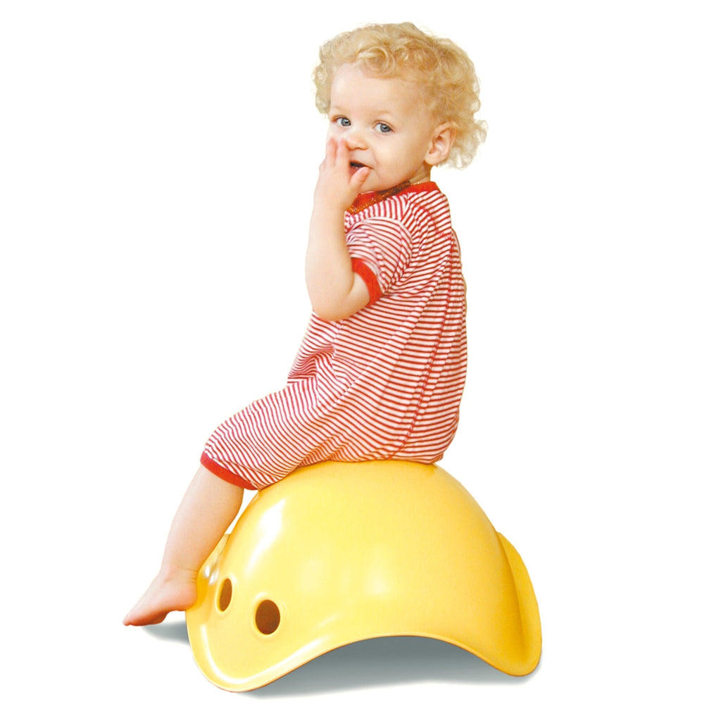 MOLUK Bilibo Yellow - Rocking & Spinning Toy - Baby&More