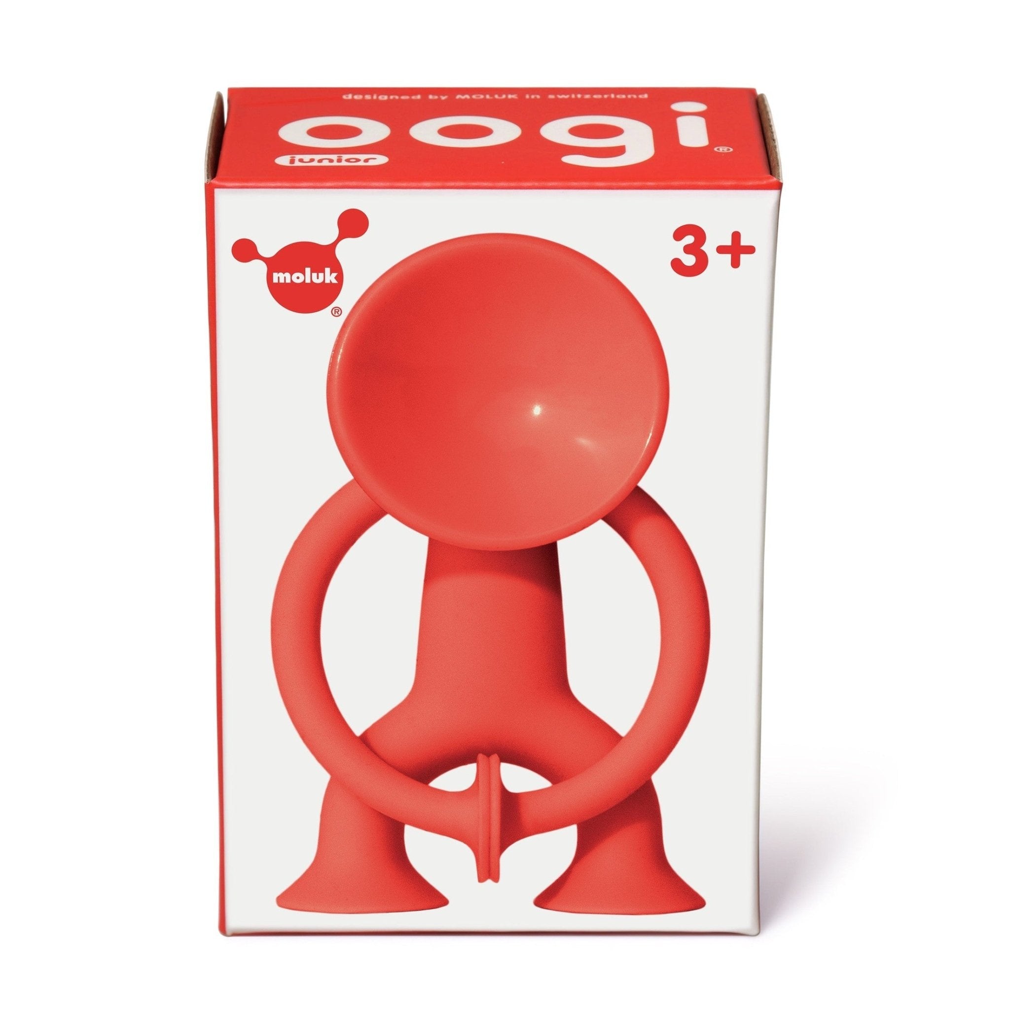 MOLUK Oogi Silicone Toy with Suction Arms & Legs - Junior - Red - Baby&More